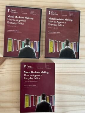 The Great Courses Moral Decision Making Audiobook with Course Guidebook